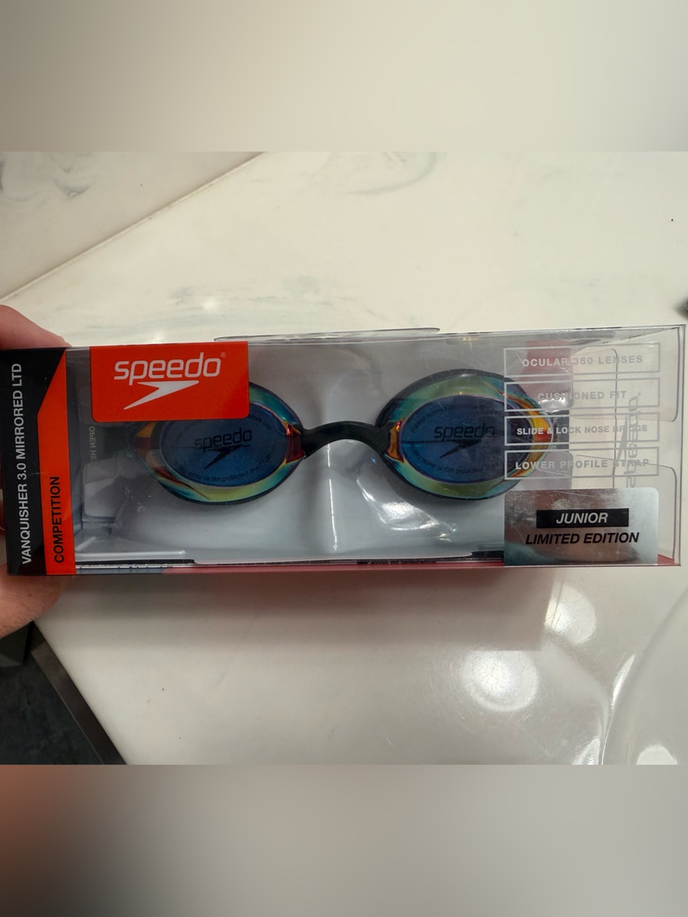 Speedo Vanquisher 3.0 Mirrored Junior Swim Goggles